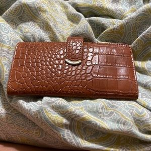 faux snakeskin wallet